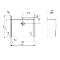 Кухонная мойка 54 см Reginox New York L 50x40 Tapwing Comfort Matt матовая нержавеющая сталь - 7 фото