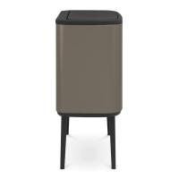 Мусорный бак 34 л Brabantia Bo Touch Bin серый - 3 фото