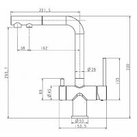 Смеситель для кухни Paulmark Serpentine Se213222-401(AN) антрацит - 19 фото