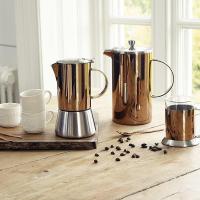 Гейзерная кофеварка 200 мл Kitchen Craft La Cafetière Edited Copper - 3 фото