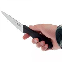 Кухонный нож разделочный 12 см Victorinox Fibrox черный - 3 фото