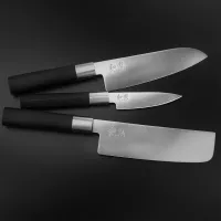 Нож поварской 16,5 см Kai Wasabi Black черный - 6 фото