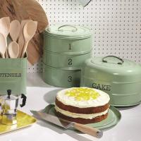 Тортовница 28,5 см Kitchen Craft Living Nostalgia Green - 2 фото