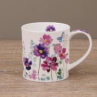 Кружка 350 мл Dunoon Orkney Floral Shimmer розовая - 8 фото