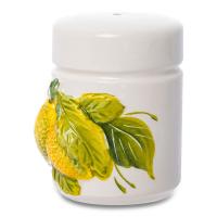 Набор для соли и перца Edelweiss Лимоны и цветы  белый 2 пр - 3 фото