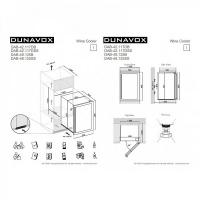 Винный шкаф на 42 бутылки DUNAVOX DAB-42.117DB черный - 6 фото