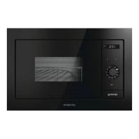 Встраиваемая микроволновая печь 59,5х39 см Gorenje Simplicity BM235G1SYB черная - 1 фото