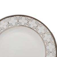 Тарелка хлебная 16,7 см Noritake Trefolio Platinum белая - 2 фото