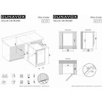 Встраиваемый винный шкаф на 46 бутылок Dunavox DAU-46.145DB черный - 4 фото