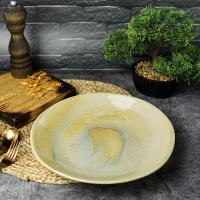 Тарелка суповая 28 см Porland Stoneware Pearl бежевая - 2 фото