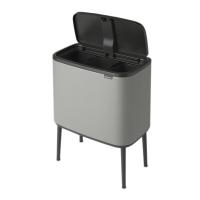 Мусорный бак 33 л Brabantia Bo Touch Bin серый - 5 фото