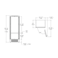 Встраиваемый холодильник 212х75 см Bertazzoni REF755BBRPTT белый - 6 фото