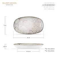 Сервировочное блюдо 20х11 см Wilmax Silver Moon серое - 3 фото