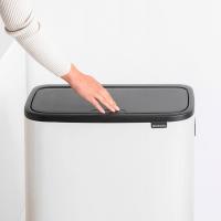 Мусорный бак 2x30 л Brabantia Bo Touch Bin Hi белый - 9 фото