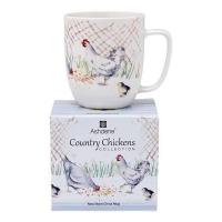 Кружка 8,1 см 350 см Ashdene Country Chickens белая - 2 фото