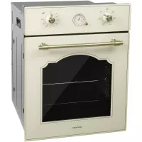 Электрический духовой шкаф 45 см Hiberg VM 4360 RY бежевый - 2 фото