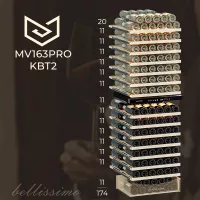 Винный шкаф Meyvel на 174 бутылки Meyvel MV163PRO-KBT2 черный - 10 фото