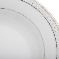 Тарелка суповая 22,6 см Noritake Rochester Platinum белая - 3 фото