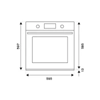 Электрический духовой шкаф 59,5 см Bertazzoni Professional F6011PROPTX стальной - 6 фото