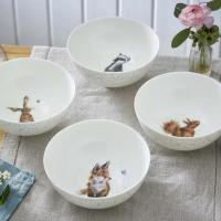 Набор салатников Royal Worcester Забавная фауна белый 4 пр - 21 фото