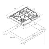 Газовая варочная панель 61х51 см Kuppersberg Classic FS 601 W Silver белый - 4 фото