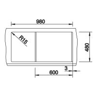 Кухонная мойка 100 см Blanco Metra XL 6 S черная - 2 фото