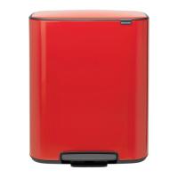 Мусорный бак 2x30 л Brabantia Bo Touch Bin красный - 1 фото