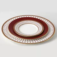 Тарелка десертная 17,7 см Wedgwood Renaissance red красная - 4 фото
