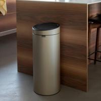 Мусорный бак 30 л Brabantia Touch Bin шампань - 9 фото