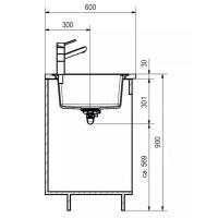 Кухонная мойка 78 см Franke Urban UBG 611-78 оникс - 5 фото