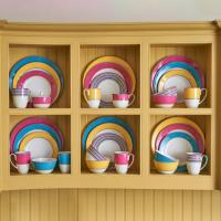 Тарелка обеденная 24 см Spode Kit Kemp желтая - 9 фото