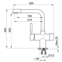 Смеситель Granula 2088 чёрный - 3 фото