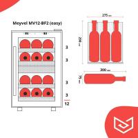 Винный шкаф Meyvel MV12-BF2 (easy) - 7 фото