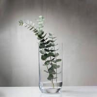 Ваза 20,6х40 см Nude Glass Blade коричневая - 6 фото