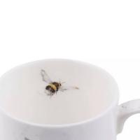 Кружка с подставкой 8,5х8 см 310 мл Royal Worcester Забавная фауна белая - 6 фото