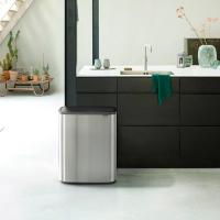 Мусорный бак 2x30 л Brabantia Bo Touch Bin стальной - 9 фото