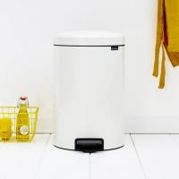 Мусорный бак с педалью 20 л Brabantia NewIcon белый - 5 фото