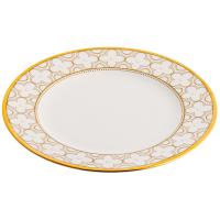 Тарелка хлебная 16,5 см Noritake Trefolio Gold белая - 2 фото