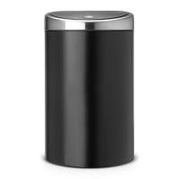 Мусорный бак 40 л Brabantia Touch Bin черный - 1 фото