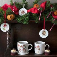 Набор елочных игрушек 12 дней Рождества 7 см Royal Worcester Забавная фауна 12 пр - 3 фото