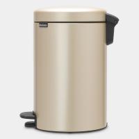 Мусорный бак с педалью 12 л Brabantia NewIcon шампань - 2 фото