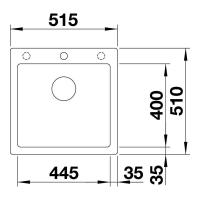 Кухонная мойка 51,5 см Blanco Pleon 5 черная - 3 фото