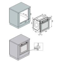 Электрический духовой шкаф 59,5 см Jacky's JO EB7628 черный - 8 фото