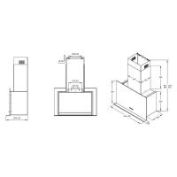 Настенная вытяжка 90 см Korting KHC 95330 GN - 3 фото