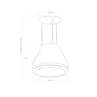 Островная вытяжка Elica Shining Cast Iron/F/50 - 3 фото