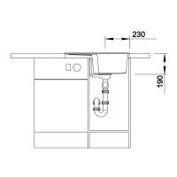 Кухонная мойка 61,5 см Blanco Zia 40 S антрацит - 2 фото