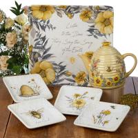 Тарелка хлебная Bee sweet 15х15 см Certified international corp Пчелки - 2 фото