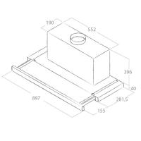 Встраиваемая вытяжка Elica Elite 35 Grix/A/90 - 2 фото