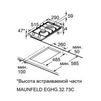 Газовая варочная панель 29 см Maunfeld EGHG.32.73CW/G белая - 16 фото