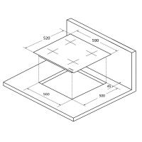 РОЗНИЦА Индукционная варочная панель 59х52 см Kuppersberg Hi-Tech ICS 614 - 3 фото